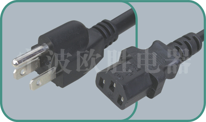 America UL power cords,OS-3/ST3 10-15A/250V,ul power cord,ul cord,ul cable