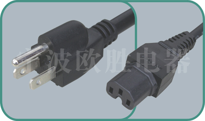 America UL power cords,OS-3/ST3-H 10-15A/250V,ul power cord,ul cord,ul cable