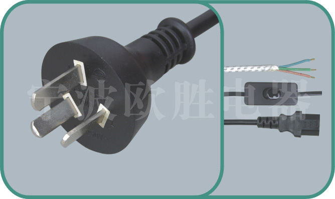 Argentina IRAM power cords,Y010 10A/250V,Argentina plug,argentina power cord