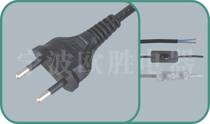 Btazil standards power cord,YHB-1 2.5A/250V
