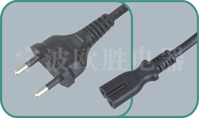 Brazil standards power cord,YHB-1/QT2 2.5A/250V
