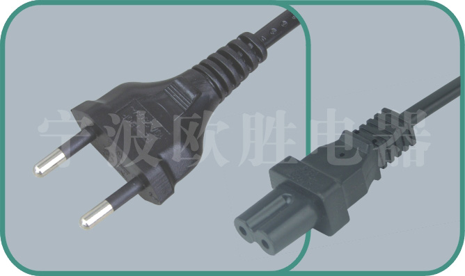 Btazil standards power cord,YHB-1/ST2A 2.5A/250V