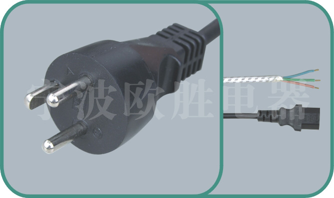 Denmark power cord,Y011 16A/250V