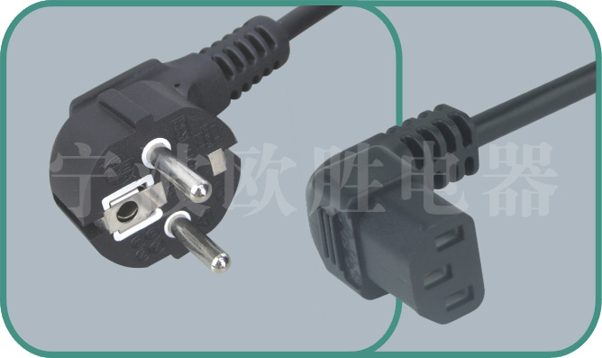 Europe VDE power cords,D03/ST3-F 10-16A/250V,VDE power cord,vde cord,vde plug