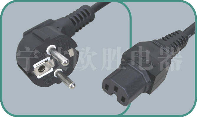 Europe VDE power cords,D03/ST3-H 10-16A/250V,VDE power cord,vde cord,vde plug