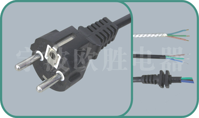 Europe VDE power cords,D04(S03-B) 10-16A/250V,VDE power cord,vde cord,vde plug