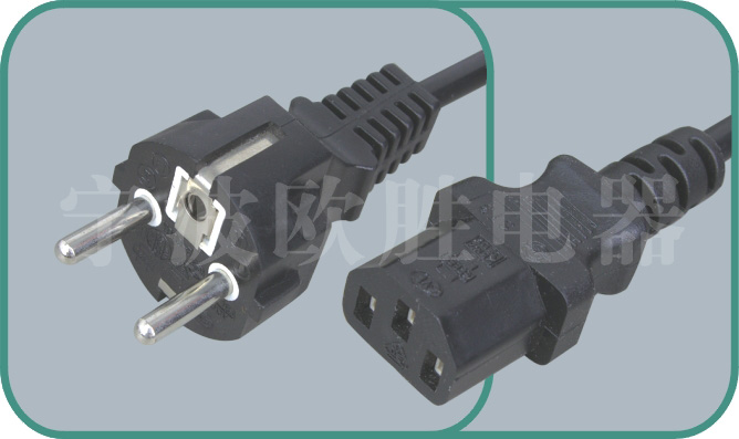 Europe VDE power cords,D04/ST3 10-16A/250V,VDE power cord,vde cord,vde plug