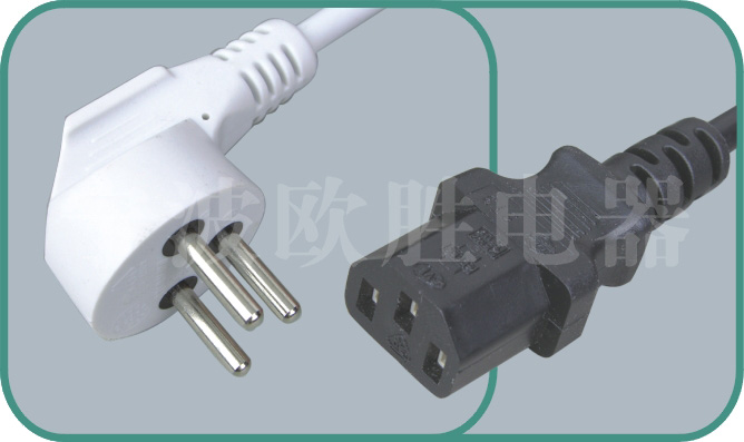 Israel power cords,JY17/ST3 10A/250V,israel power cord,israel adapter plug