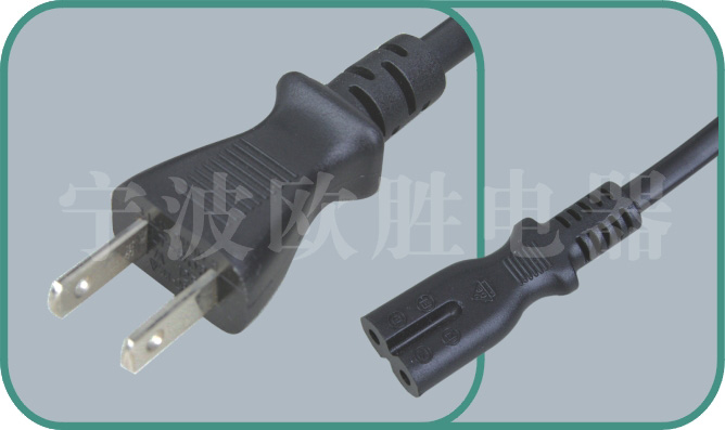 Japan PSE JET power cords,QP4/QT2 7-15A/250V,japanese power cord,japan power plug
