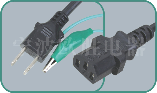 Japan PSE JET power cords,QP5/ST3 7-15A/250V,japanese power cord,japan power plug