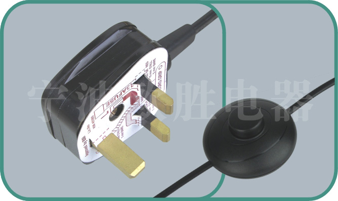 Power cord with switch,Y006/switch1 3A-13A 250V,inline power cord switch,power switch cord