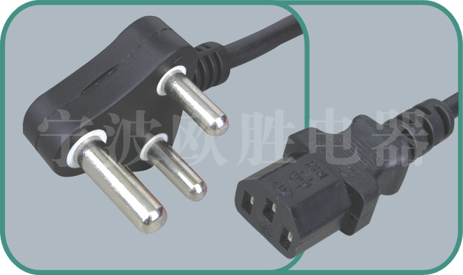 South Africa standards power cord,C-18 10-15A/250V