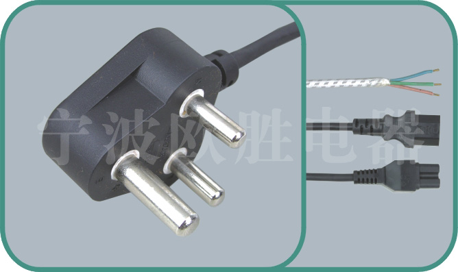 South Africa standards power cord,N02 15A/250V