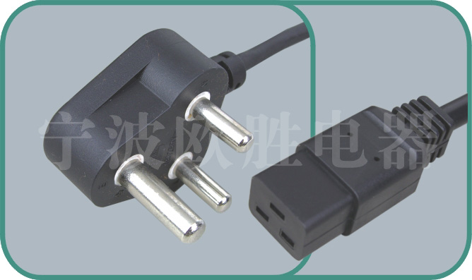 South Africa standards power cord,N02/LA101E 15A/250V,power cord,ac power cord