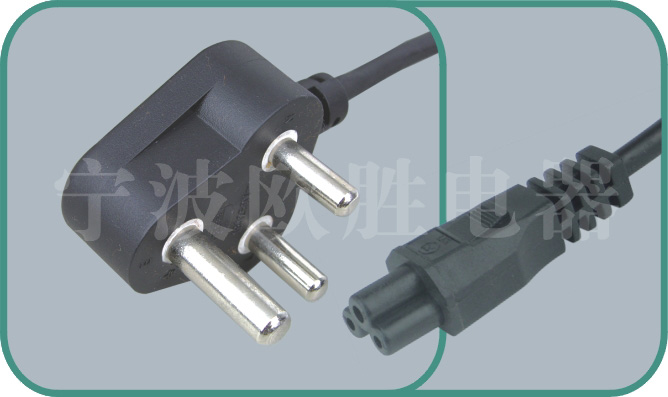 South Africa standards power cord,N02/ST1 15A/250V