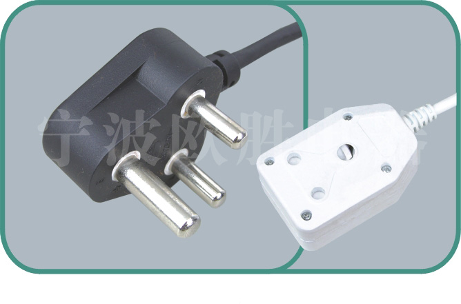 South Africa SABS power cord,N02/XX-026 15A/250V