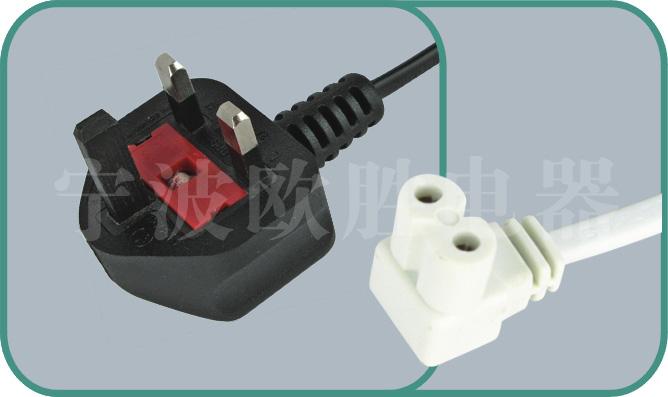 UK BSI 1363 A power cords,D09/ST2F 3A-13A 250V,british cord