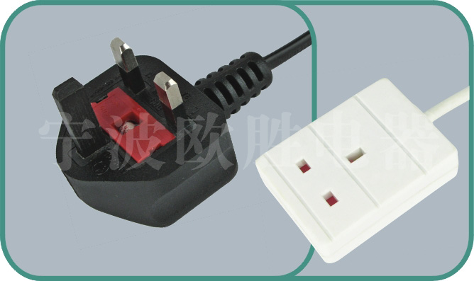 UK BSI 1363 A power cords,D09/ST6 3A-13A 250V,british cord