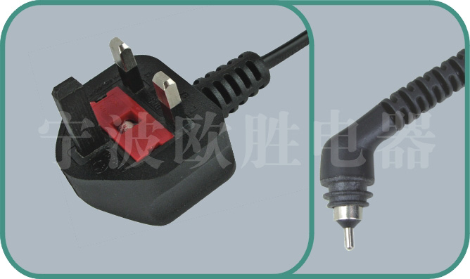 UK BSI 1363 A power cords,D09/XX103 3A-13A 250V,british cord