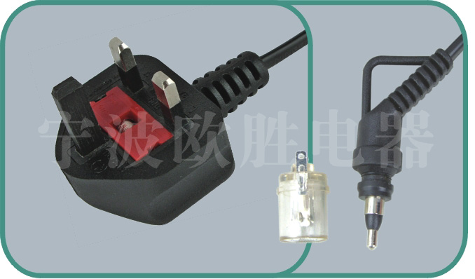 UK BSI 1363 A power cords,OS13/XX105 3A-13A 250V,british cord